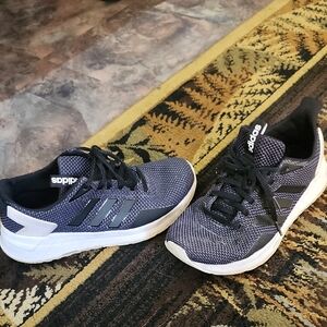 Adidas Womens' Black and Gray Sneakers